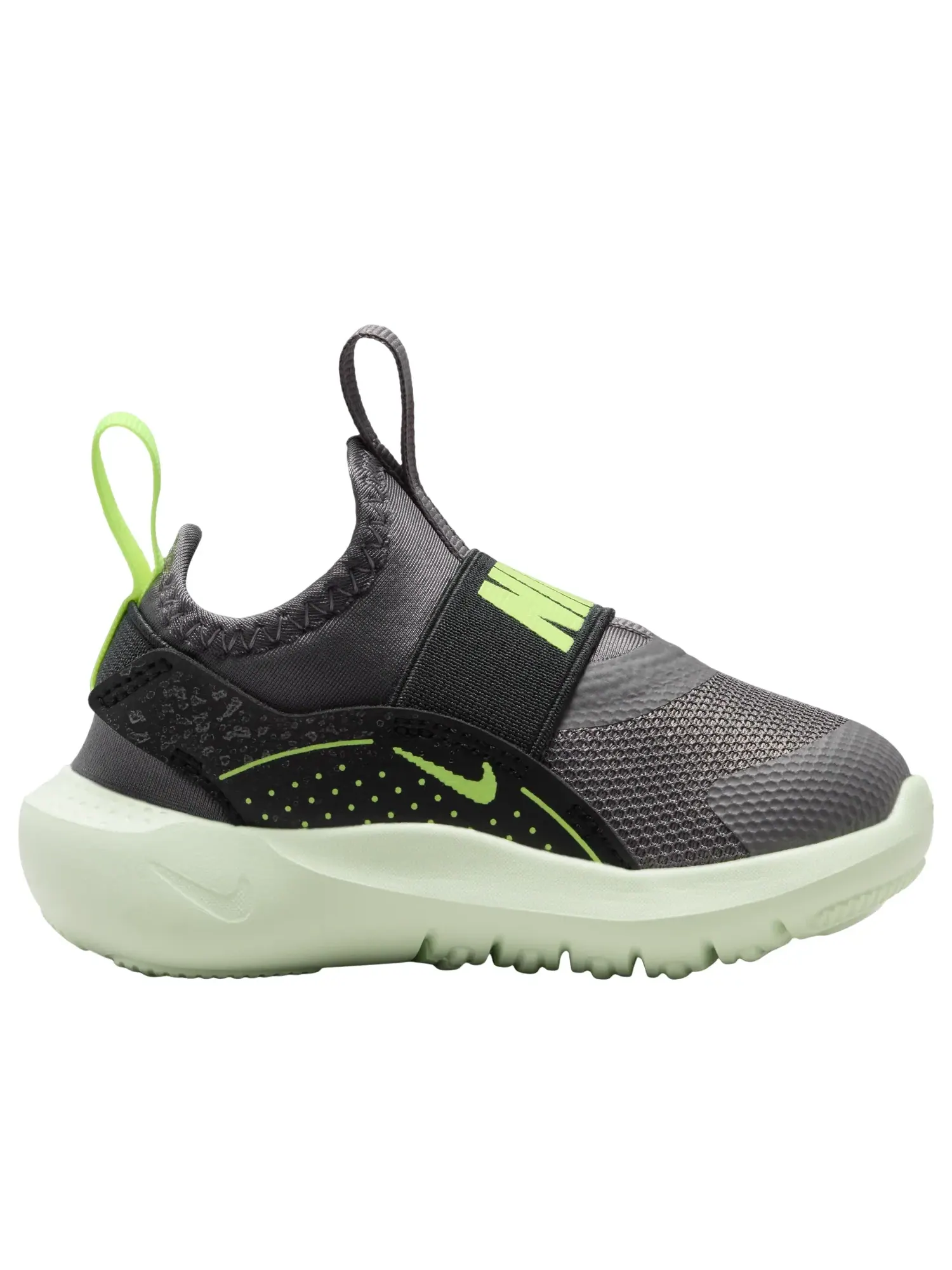 (TD) Кроссовки Nike Flex Runner 4 'Pencil Point Black Volt' — изображение 2 из 6, черный