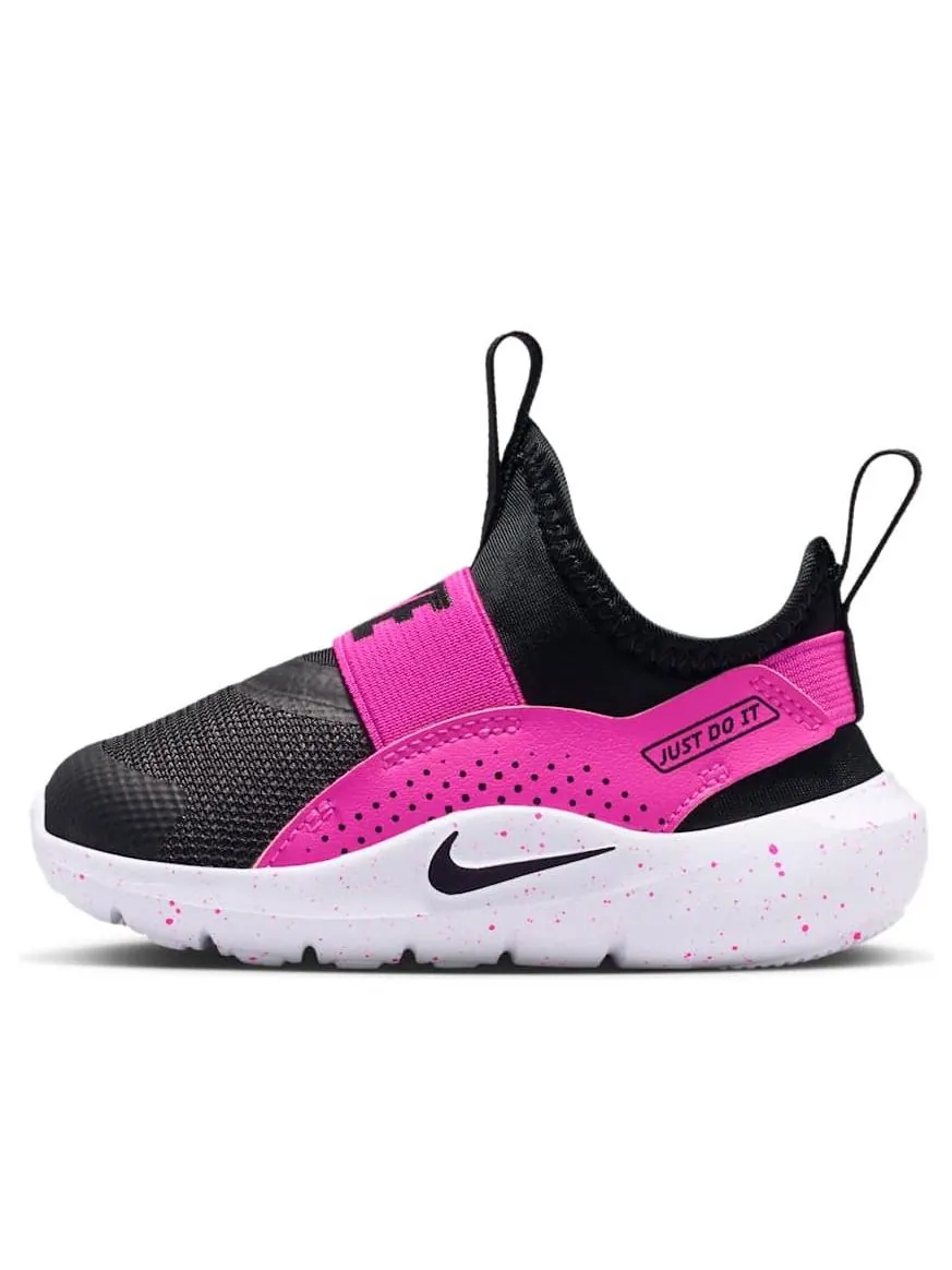 Кроссовки (TD) Nike Flex Runner 4 'Black Laser Fuchsia' — изображение 1 из 6, черный