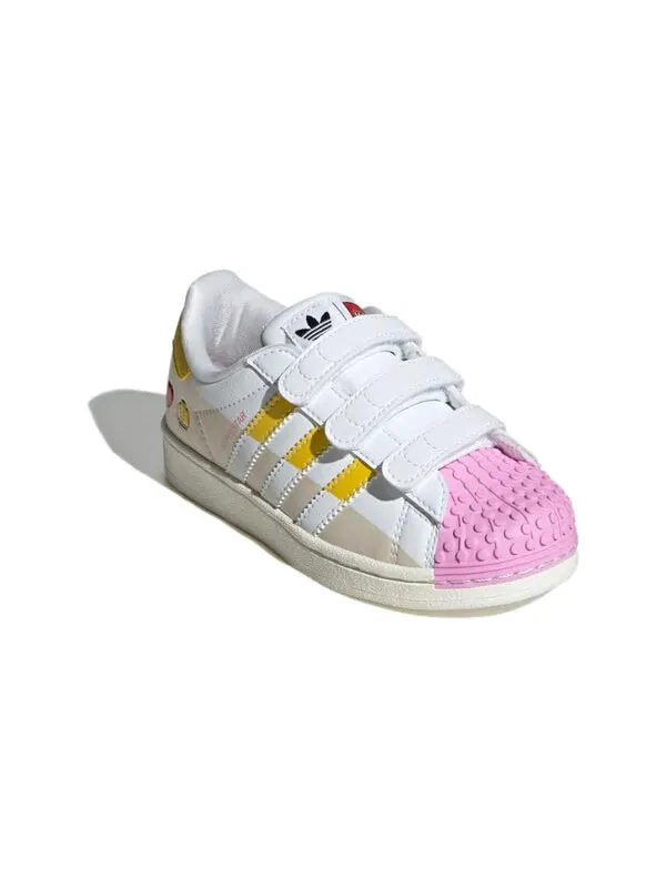 Кроссовки originals x lego superstar на липучке Adidas — изображение 3 из 4, белый/желтый/белый