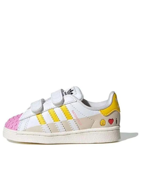 Кроссовки superstar x lego кроссовки Adidas — изображение 1 из 4, белый/желтый/белый