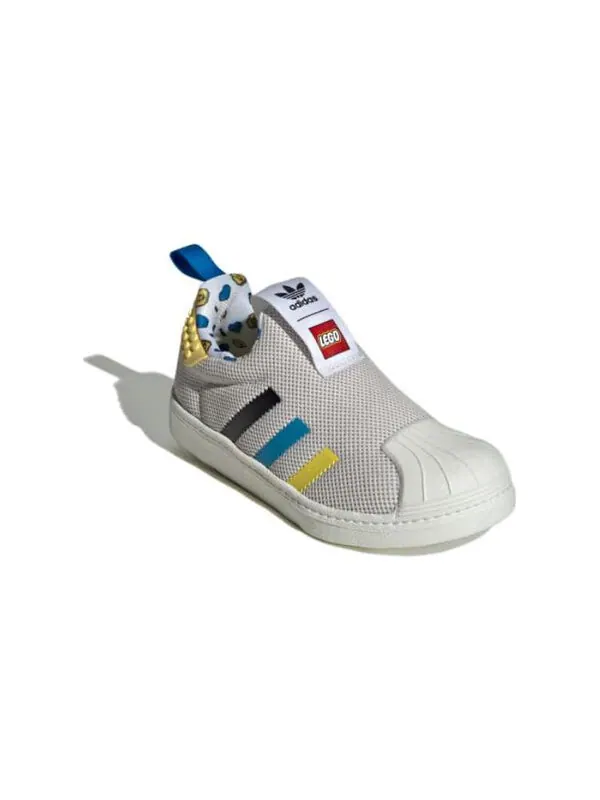 Кроссовки суперзвезда 360 x лего Adidas — изображение 2 из 4, серый/яркий синий/черный