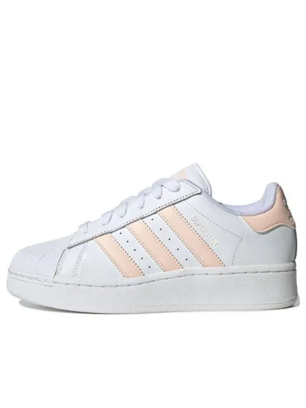 Кроссовки оригинальные superstar xlg shoes Adidas — изображение 1 из 3, белый/оранжевый/белый