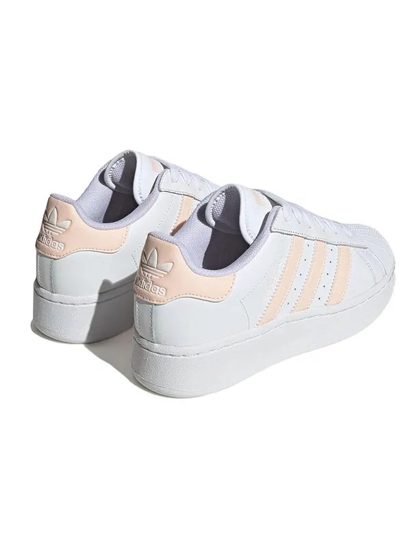 Кроссовки оригинальные superstar xlg shoes Adidas — изображение 3 из 3, белый/оранжевый/белый