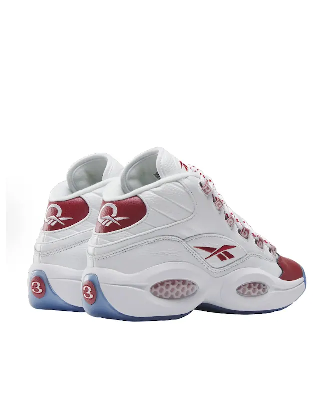 Reebok Question Mid (2024) 'Red Toe' — изображение 4 из 5, белый/красный
