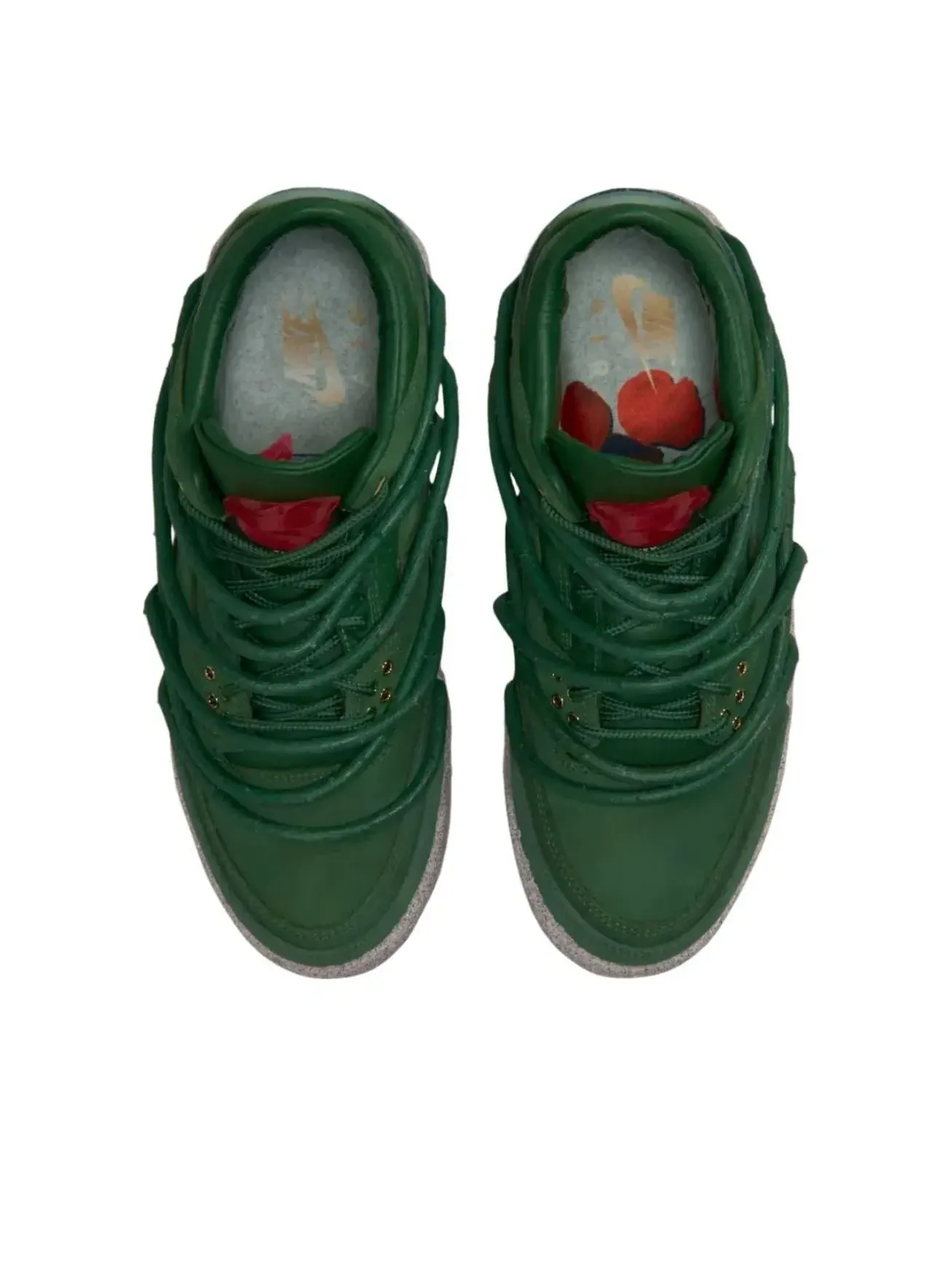 Кроссовки (WMNS) Air Jordan 3 SP x Teyana Taylor 'Concrete Rose' — изображение 3 из 6, зеленый