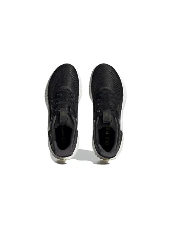 Кроссовки Adidas Alphaboost Running Shoes 'Black White Gum' — изображение 4 из 4, черный/белый