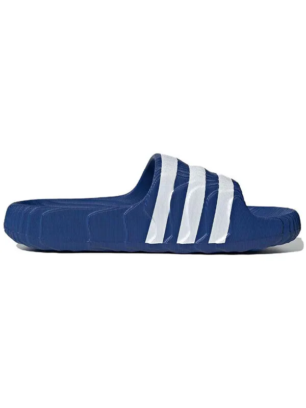 Тапочки оригиналы adilette 22 Adidas — изображение 2 из 4, синий/белый
