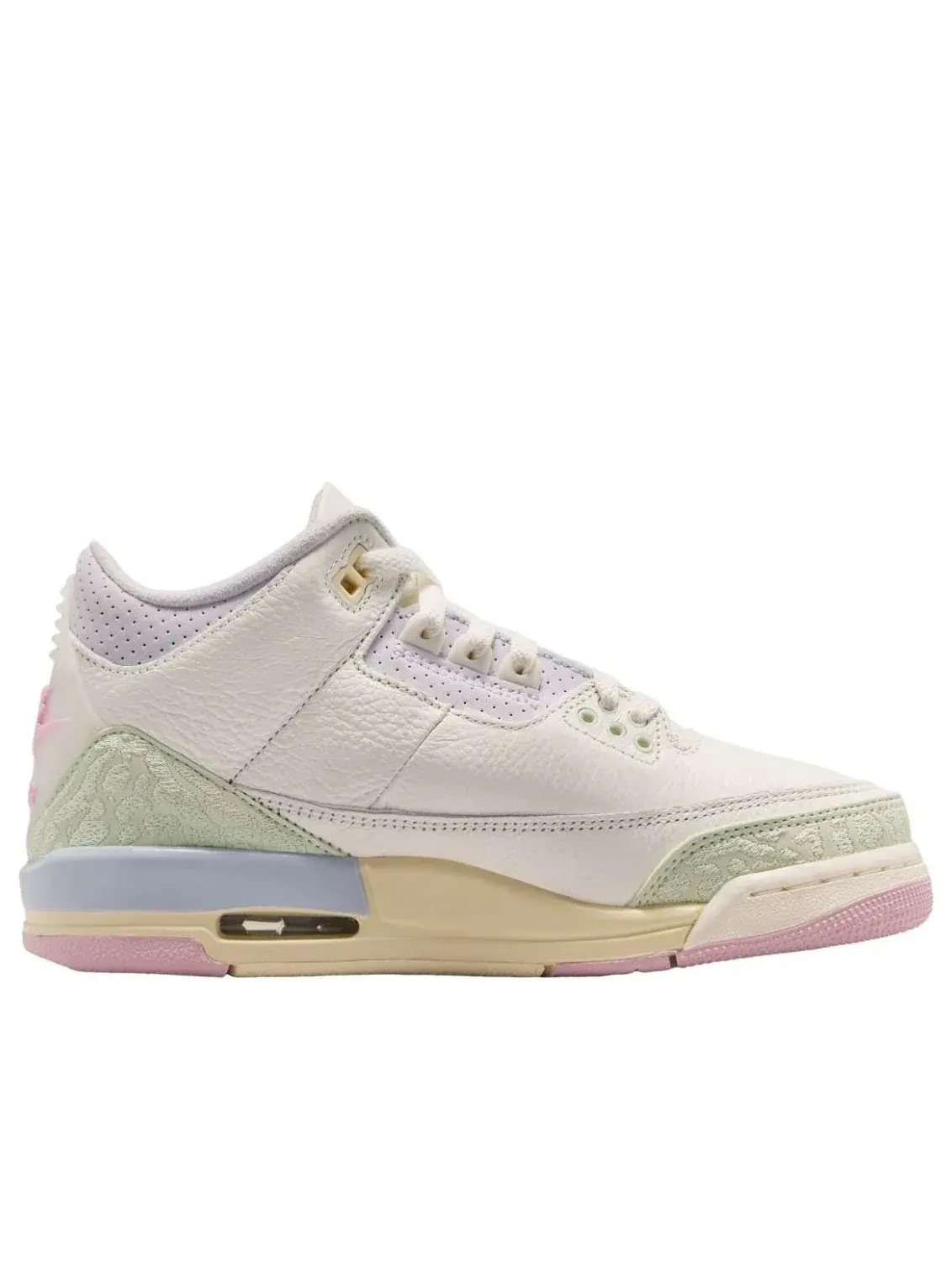 Кроссовки (GS) Air Jordan 3 Retro OG 'Spring is in the Air' — изображение 2 из 6, белый