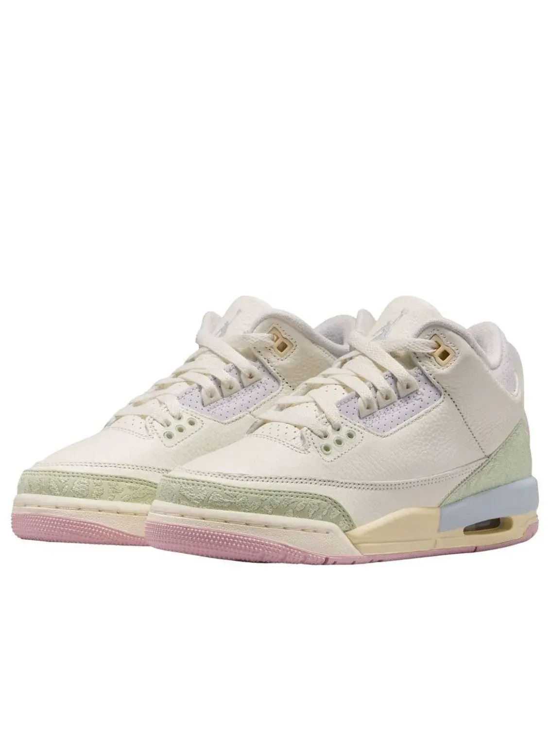 Кроссовки (GS) Air Jordan 3 Retro OG 'Spring is in the Air' — изображение 3 из 6, белый