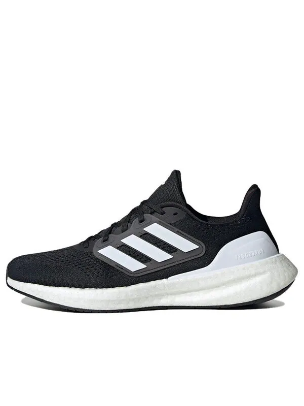Кроссовки pureboost 23 wide running shoes 'black white' Adidas — изображение 1 из 4, черный/белый