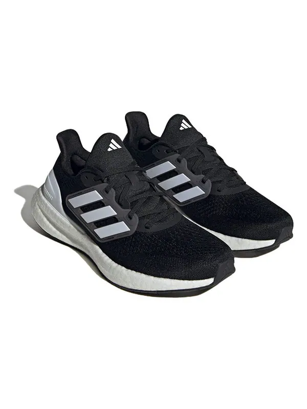 Кроссовки pureboost 23 wide running shoes 'black white' Adidas — изображение 3 из 4, черный/белый