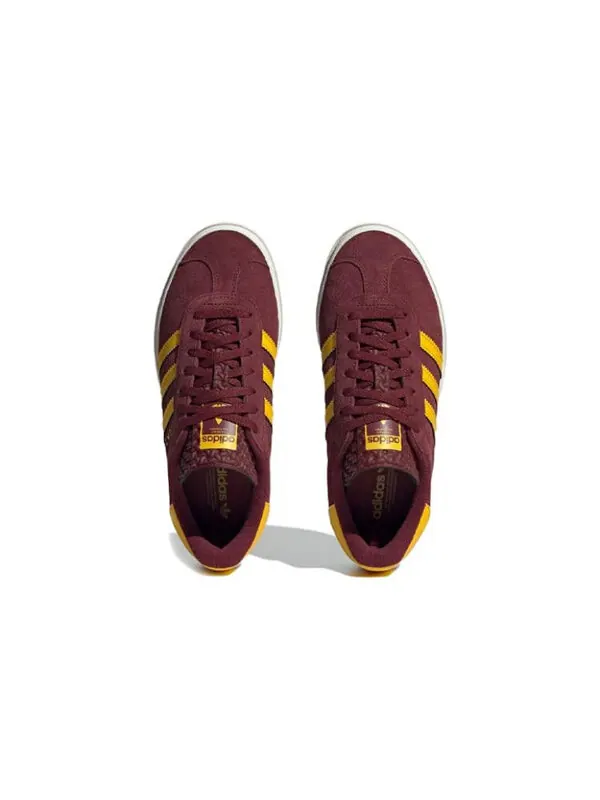 Кроссовки газель смелые Adidas — изображение 4 из 4, красный/золотистый