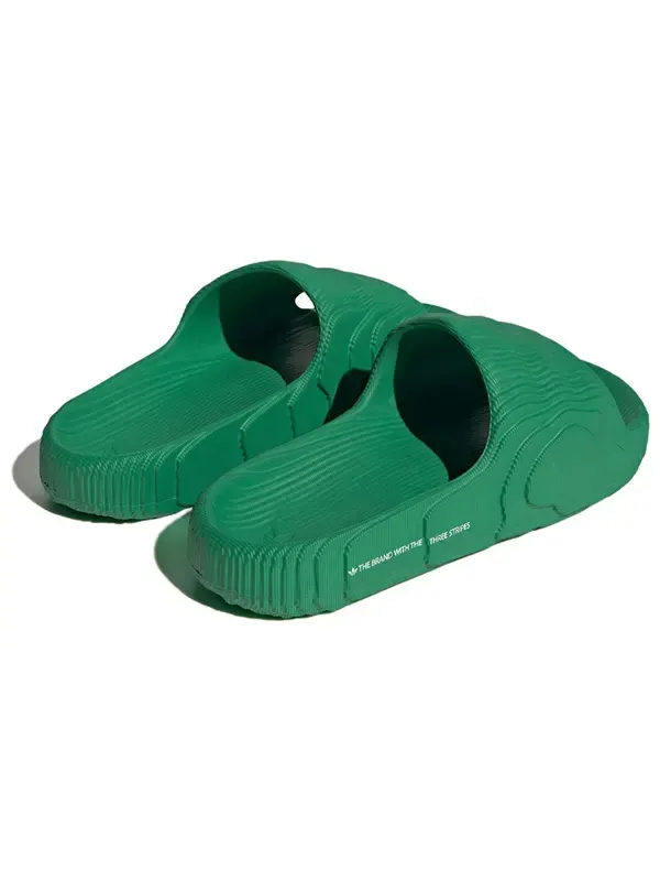 Тапочки adilette 22 слайда Adidas — изображение 4 из 4, зеленый/белый/зеленый