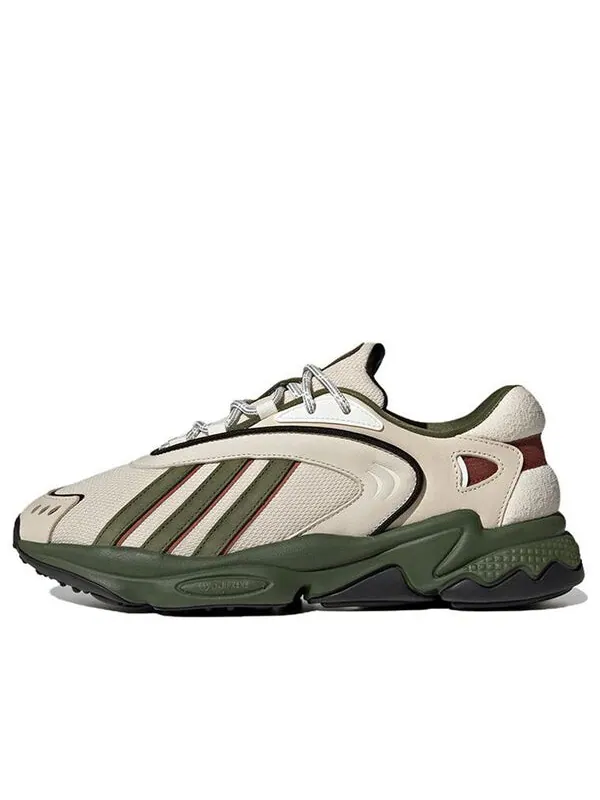 Кроссовки оригиналы oztral Adidas — изображение 1 из 4, белый/оливковый зеленый