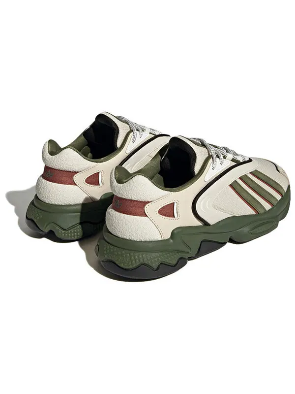 Кроссовки оригиналы oztral Adidas — изображение 4 из 4, белый/оливковый зеленый