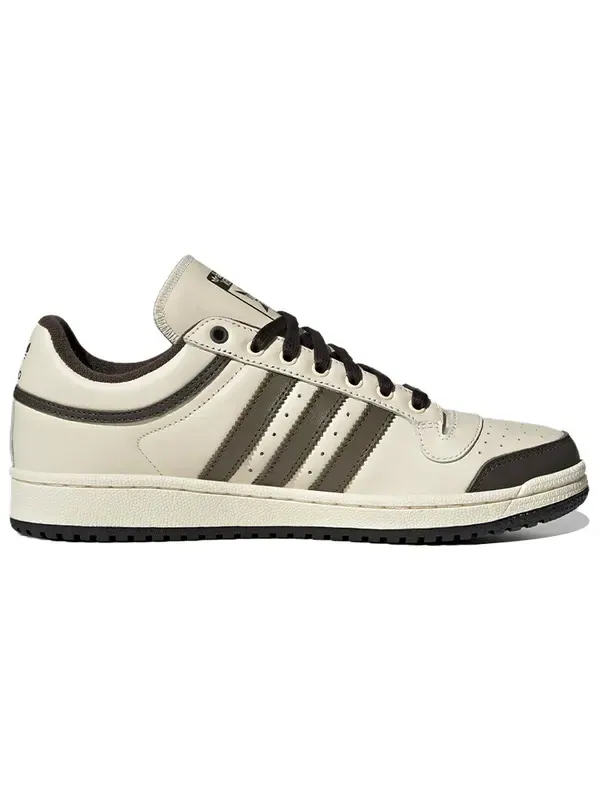 Кроссовки оригиналы топ десятка низкие Adidas — изображение 2 из 4, кремовый/оливковый