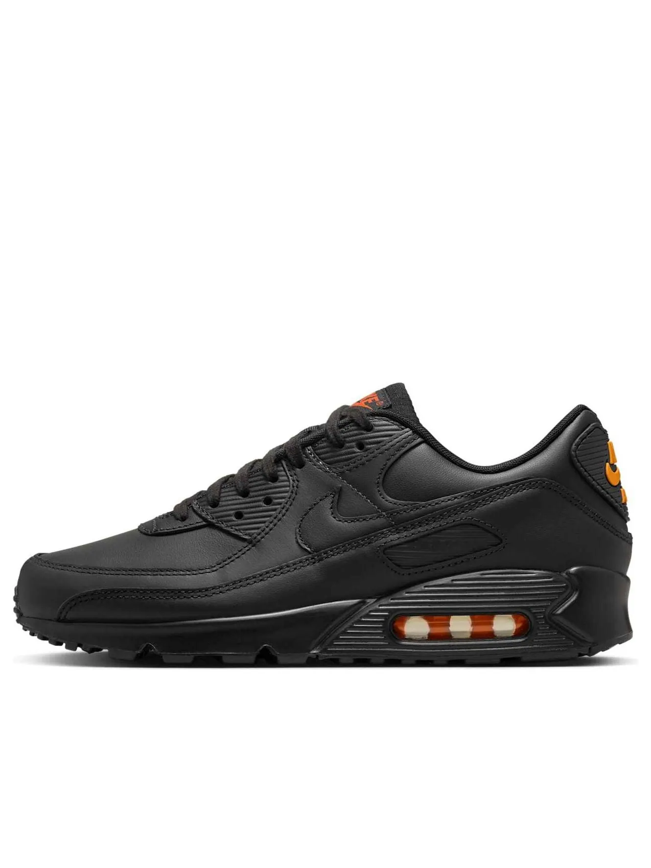 Кроссовки Nike Air Max 90 'Black Safety Orange' — изображение 1 из 6, черный