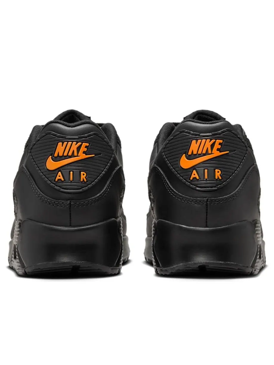Кроссовки Nike Air Max 90 'Black Safety Orange' — изображение 3 из 6, черный