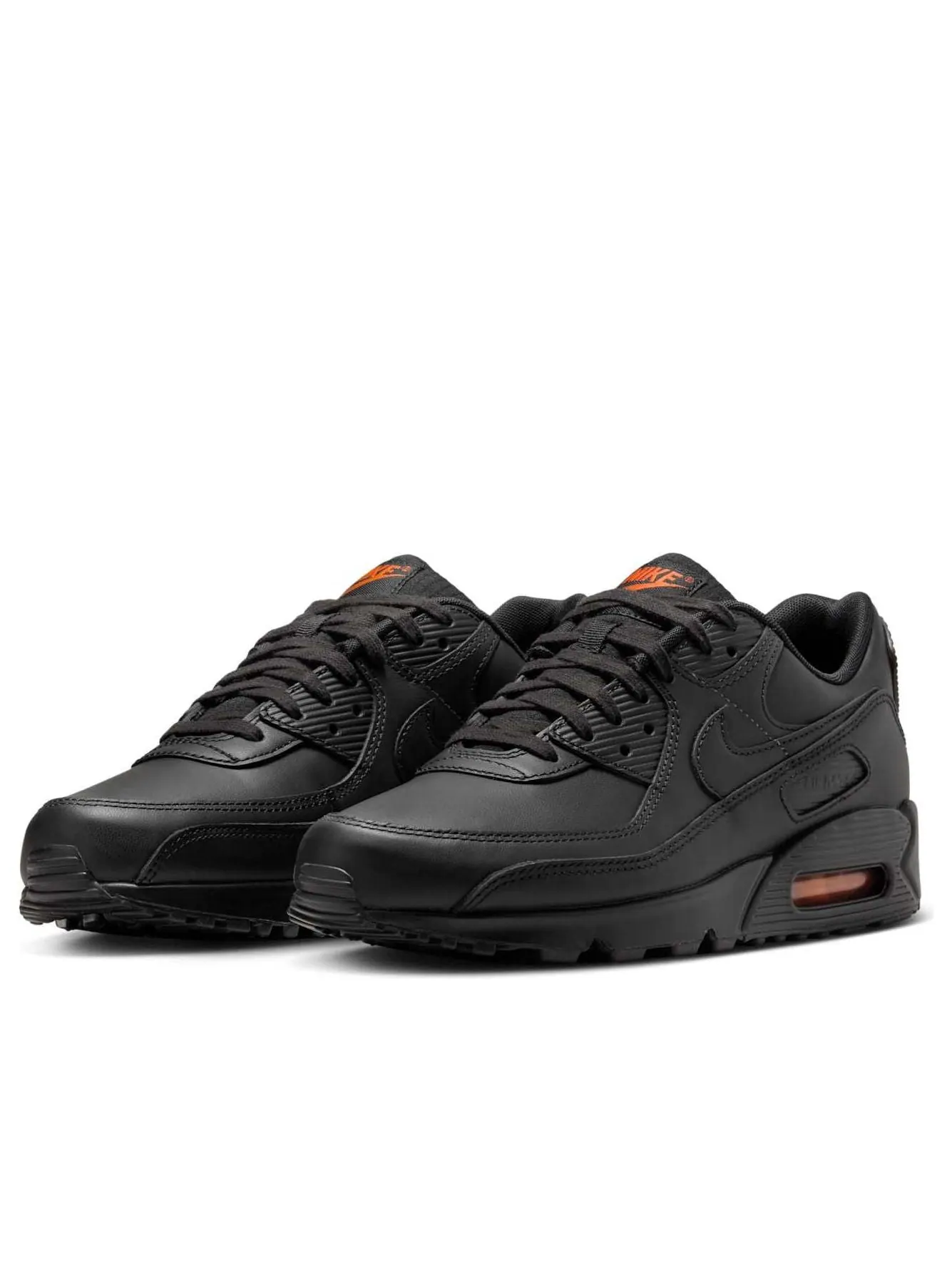 Кроссовки Nike Air Max 90 'Black Safety Orange' — изображение 4 из 6, черный
