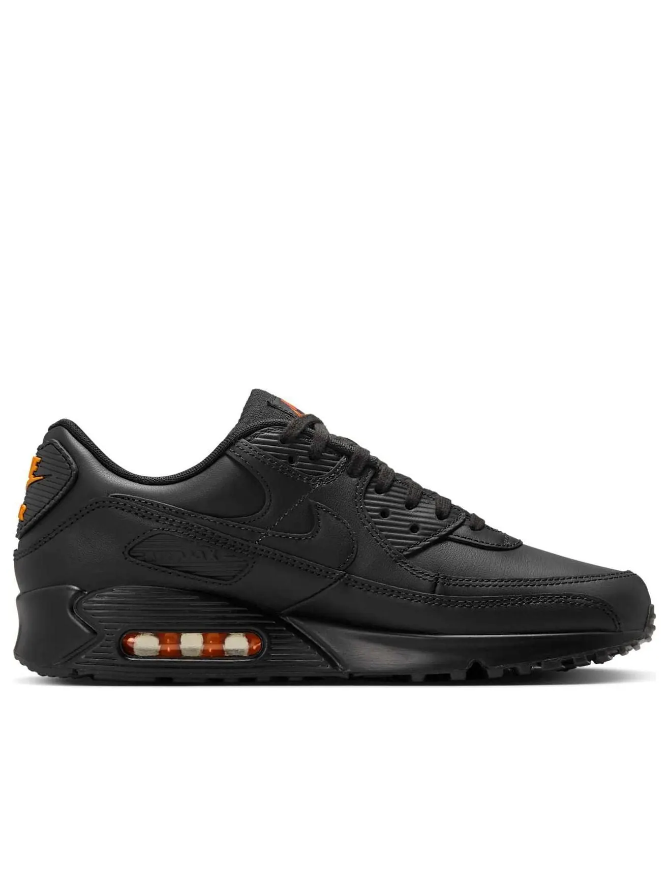 Кроссовки Nike Air Max 90 'Black Safety Orange' — изображение 6 из 6, черный