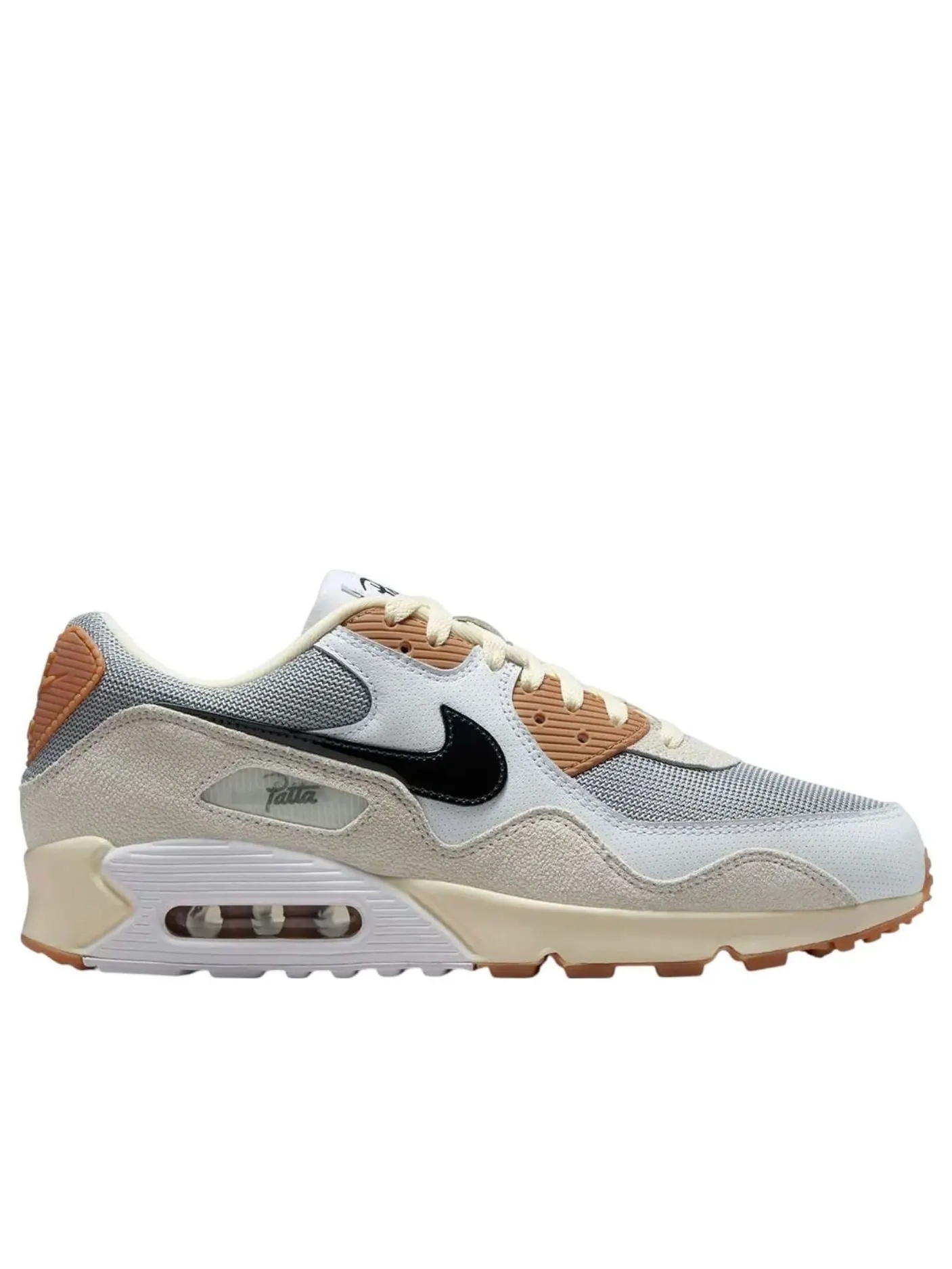 Nike x Patta Air Max 90 SP 'Waves Particle Grey Coconut Milk' — изображение 2 из 5