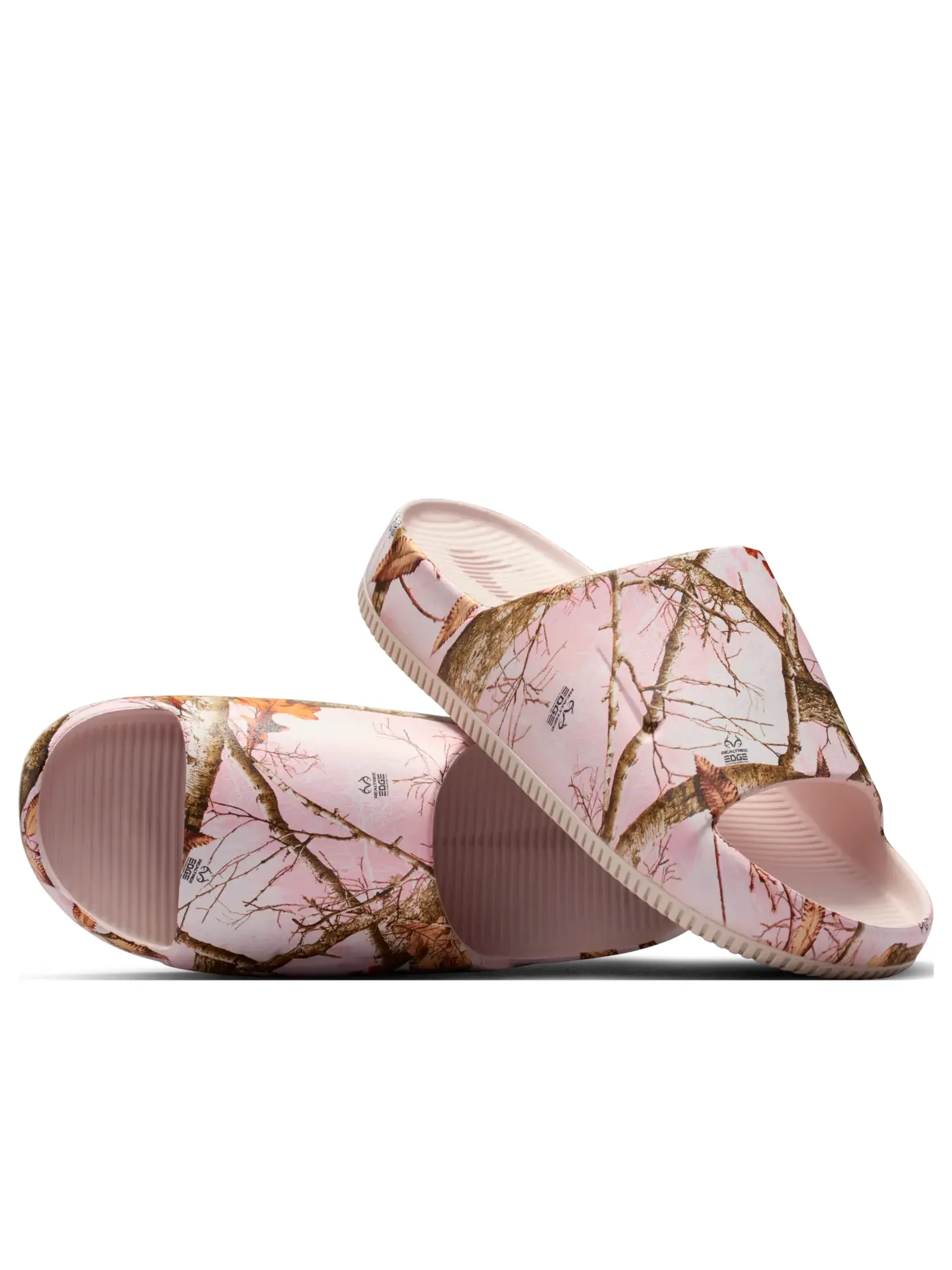 Шлепанцы (WMNS) Nike Calm Real Tree Slides 'Silt Red' — изображение 2 из 6, розовый
