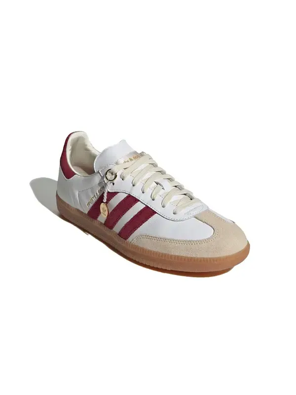 Кроссовки adidas originals x SPORTY & RICH Samba OG 'White Collegiate Burgundy' — изображение 2 из 4