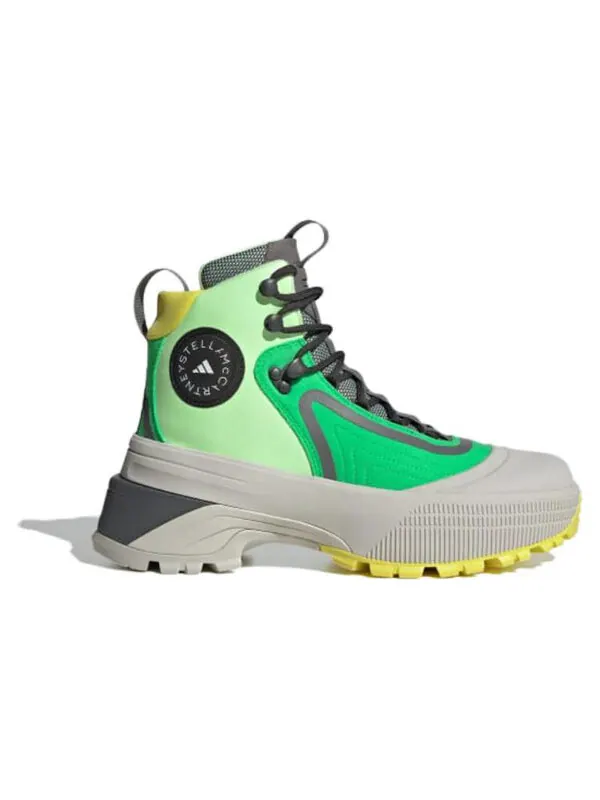Кроссовки stella mccartney x terrex hiking boot 'solar lime chalk pearl' Adidas — изображение 2 из 4, зеленый