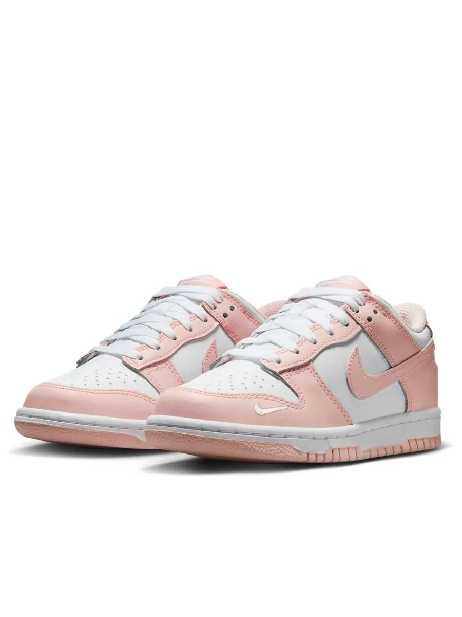 Кроссовки (GS) Nike Dunk Low 'White Washed Coral' — изображение 3 из 6, белый