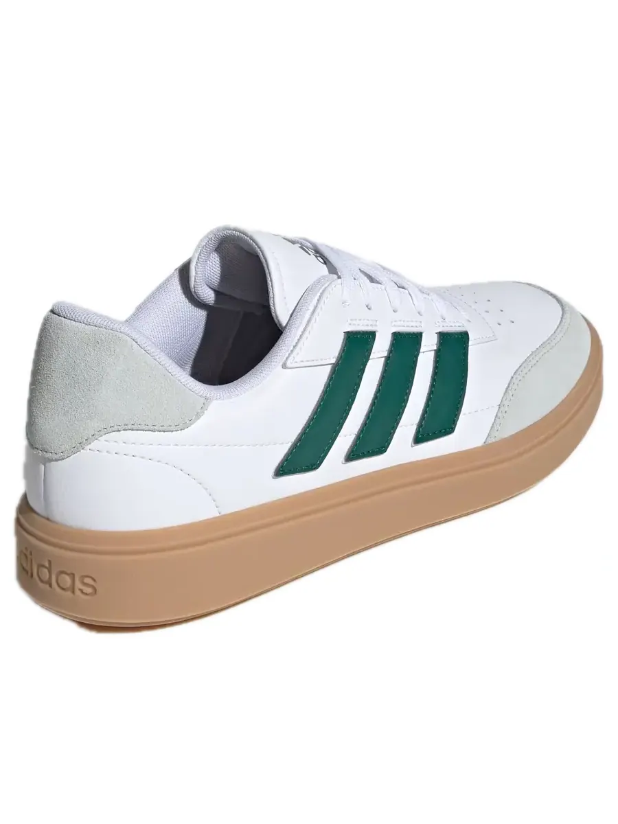 Кроссовки adidas Courtblock 'Cloud White Collegiate Green Wonder Silver' — изображение 2 из 4, белый