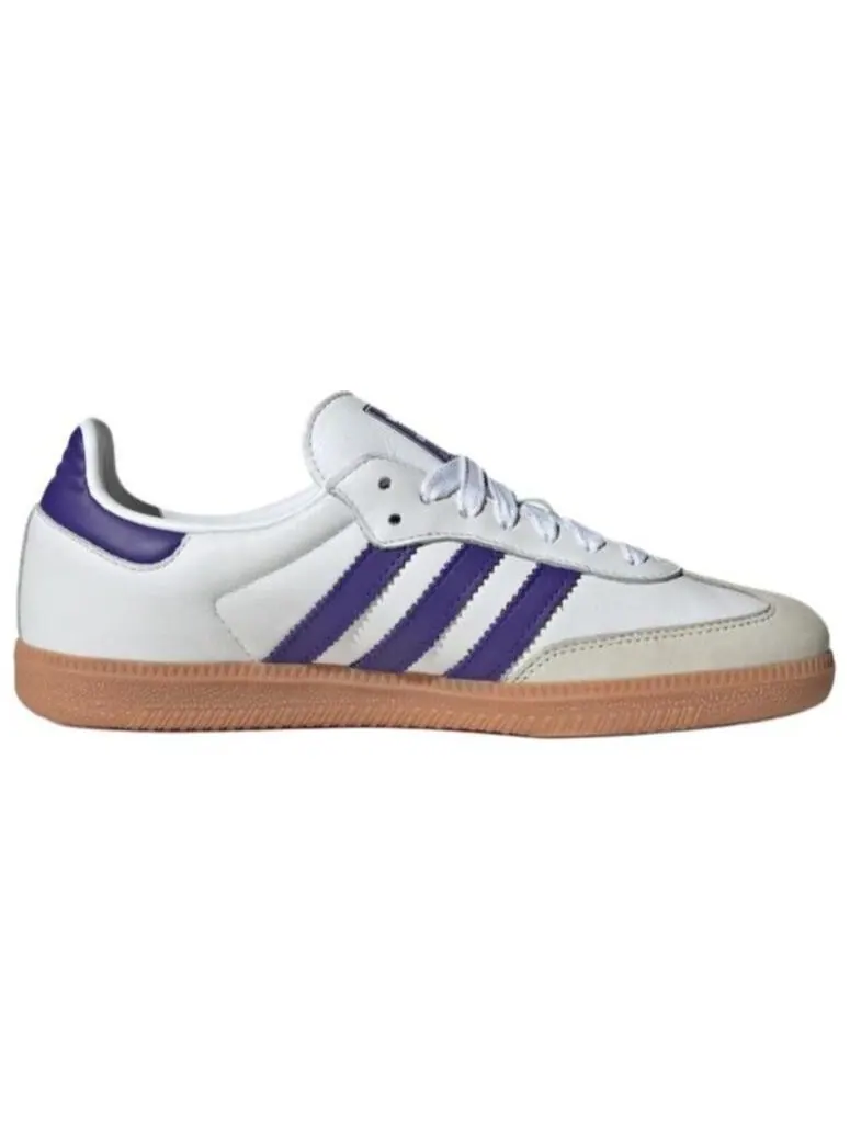 Обувь для скейтбординга adidas Samba унисекс — изображение 2 из 5, белый/синий