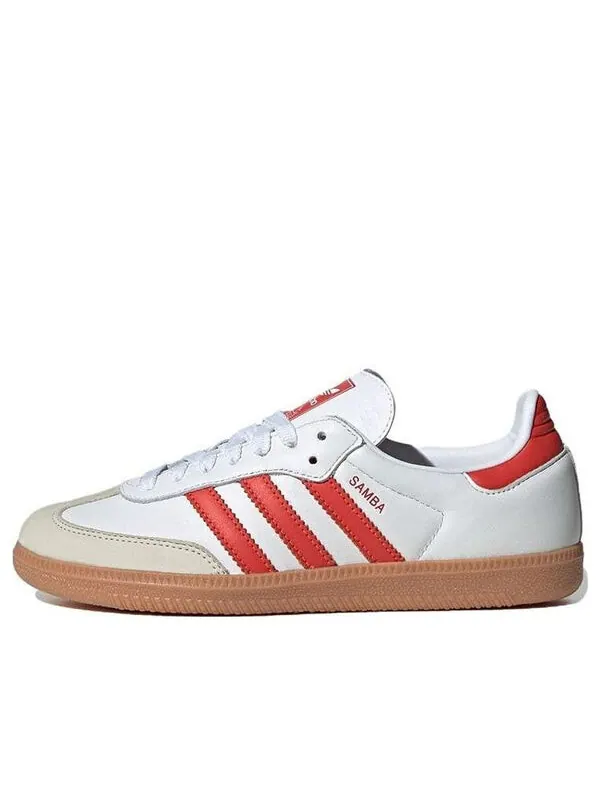 Кроссовки самба ог Adidas — изображение 1 из 4, белый/красный/белый