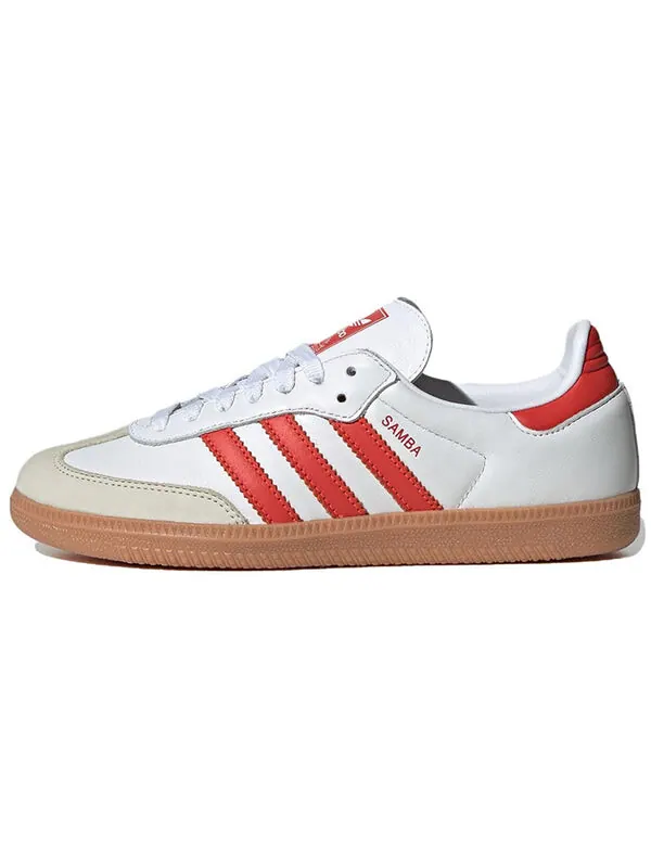 Кроссовки самба ог Adidas — изображение 2 из 4, белый/красный/белый