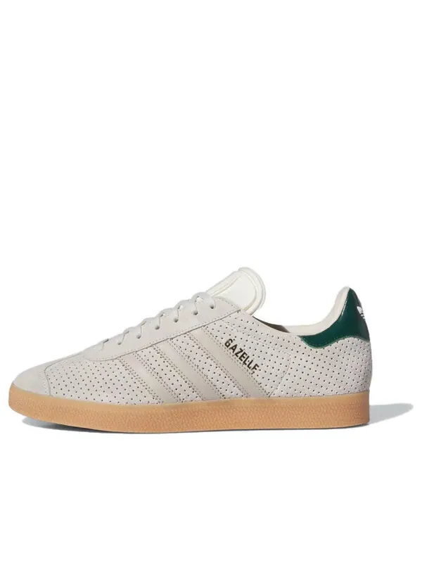 Кроссовки gazelle 'aluminium collegiate green' Adidas — изображение 1 из 4, бежевый/зеленый