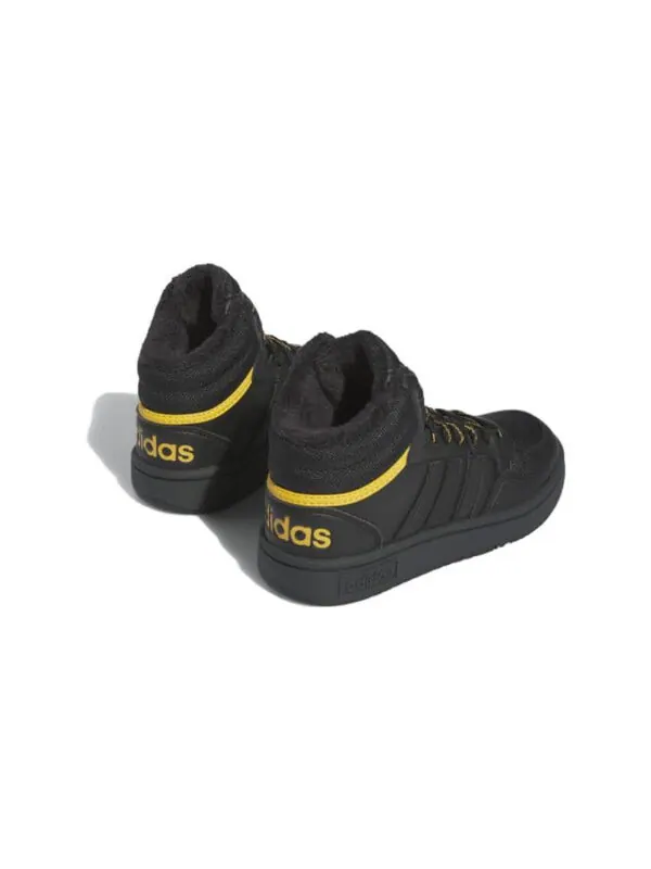Кроссовки hoops 3.0 mid j Adidas — изображение 4 из 4, черный/черный/желтый