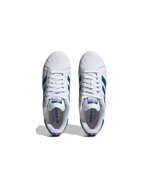 Кроссовки оригинальные superstar xlg shoes Adidas — изображение 3 из 4, белый/синий/белый