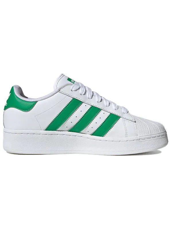 Кроссовки оригинальные суперзвезда xlg кроссовки Adidas — изображение 2 из 4, белый/зеленый/белый