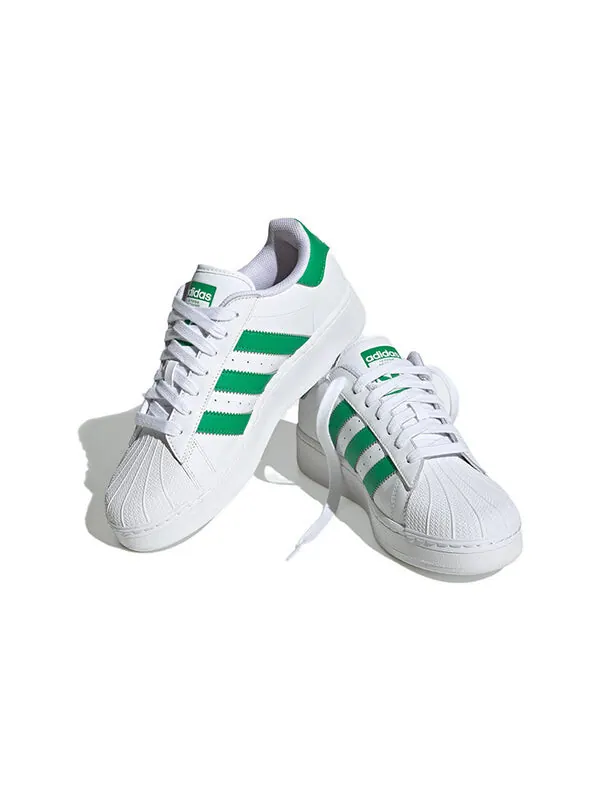 Кроссовки оригинальные суперзвезда xlg кроссовки Adidas — изображение 3 из 4, белый/зеленый/белый