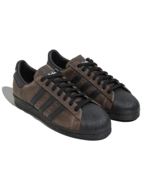 Кроссовки оригинальные superstar 82 shoes Adidas — изображение 4 из 4, коричневый/черный