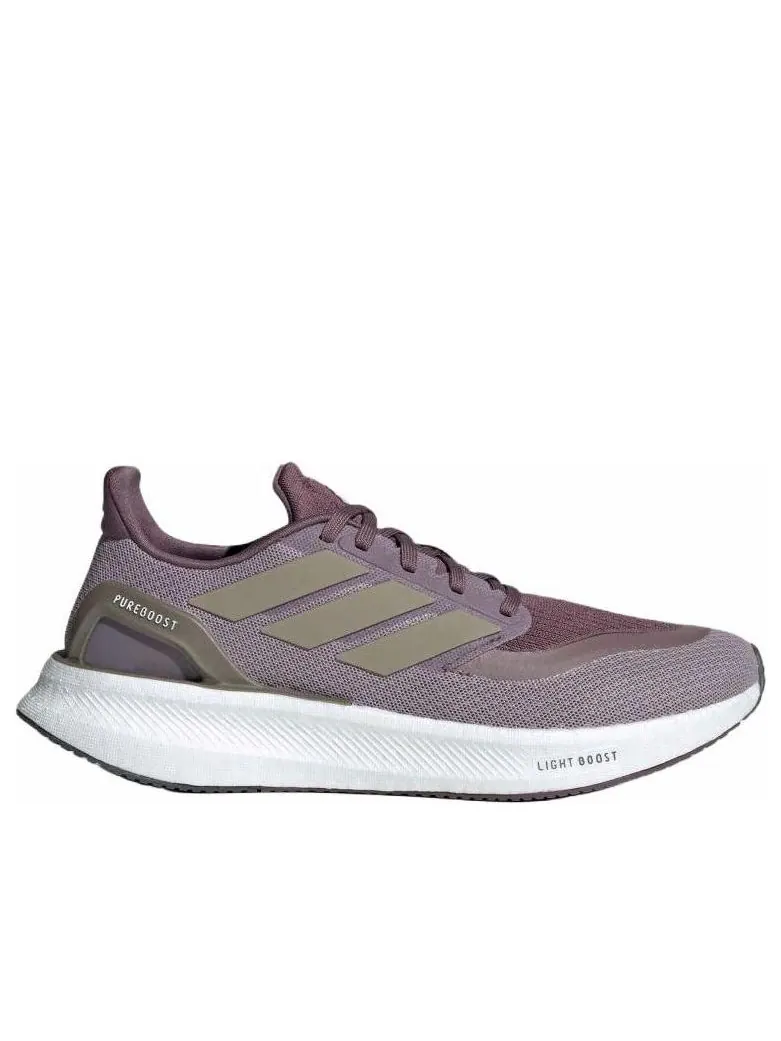 Кроссовки (WMNS) adidas Pureboost 5 'Preloved Fig Cyber Metallic Shadow Fig' — изображение 2 из 6, розовый