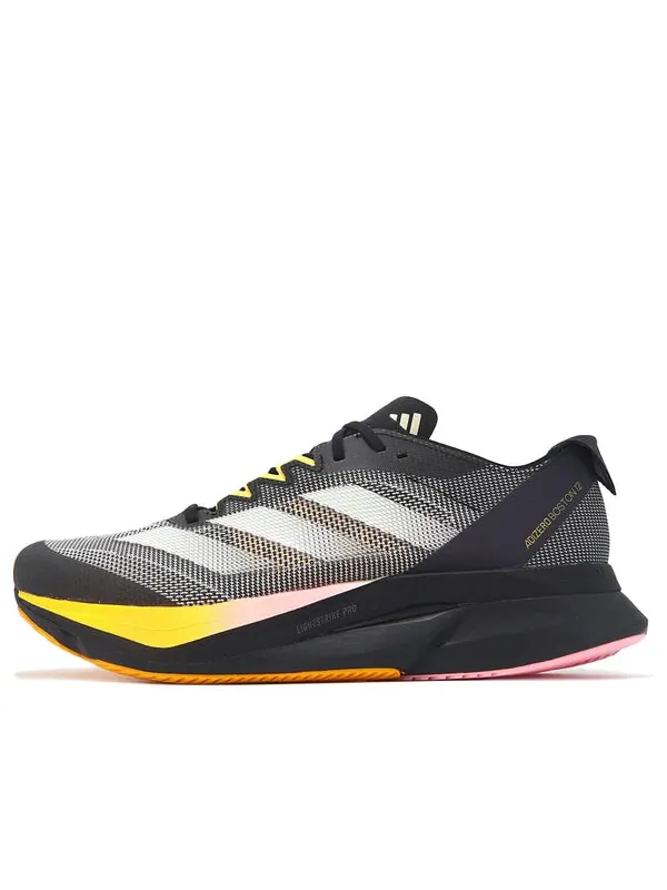 Кроссовки adizero boston 12 Adidas — изображение 1 из 4, черный/желтый/розовый