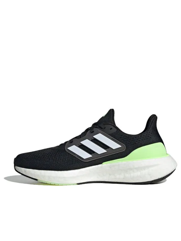 Кроссовки pureboost 23 широкие Adidas — изображение 1 из 4, черный/белый/зеленый