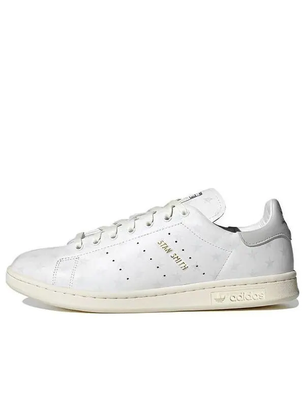 Кроссовки stan smith lux x atmos Adidas — изображение 1 из 4, белый/золотистый/белый