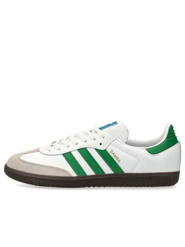 Кроссовки adidas Samba OG 'White Green' — изображение 1 из 4, белый/зеленый