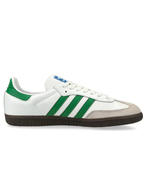 Кроссовки adidas Samba OG 'White Green' — изображение 2 из 4, белый/зеленый