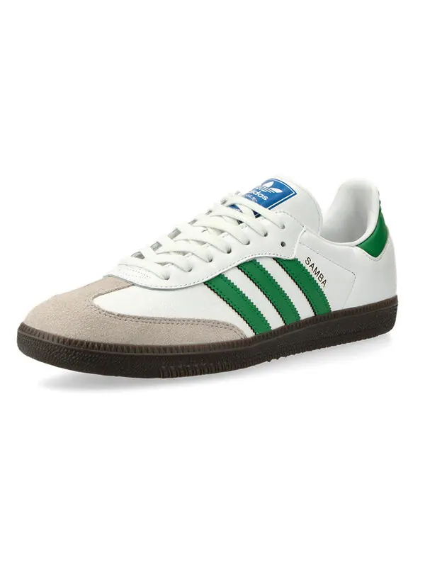Кроссовки adidas Samba OG 'White Green' — изображение 3 из 4, белый/зеленый