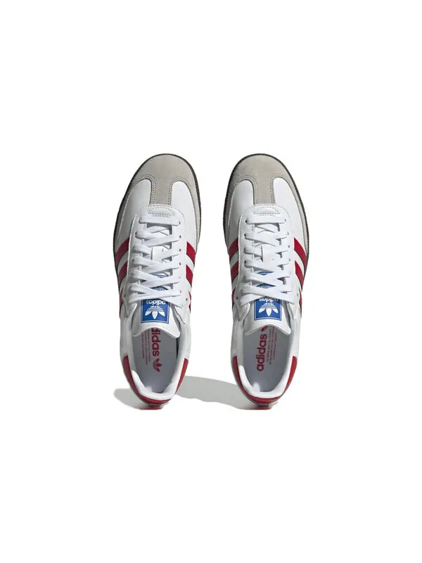 Кроссовки adidas Samba OG 'White Scarlet' — изображение 4 из 4, белый/коричневый/красный
