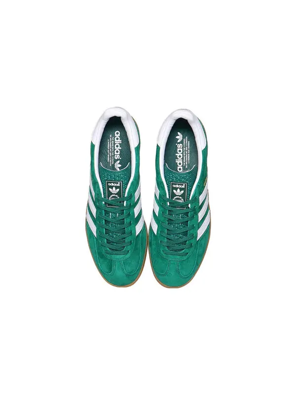 Кроссовки газель домашняя обувь Adidas — изображение 4 из 4, зеленый/белый