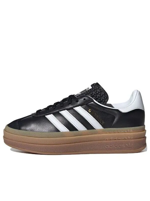 Кроссовки (WMNS) Adidas Originals Gazelle Shoes 'Black White Gum' — изображение 1 из 4, черный/белый