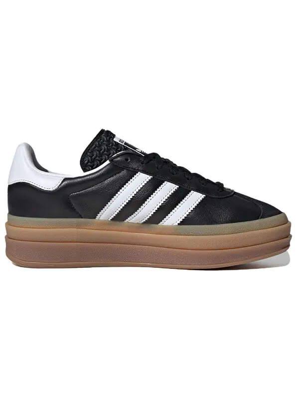 Кроссовки (WMNS) Adidas Originals Gazelle Shoes 'Black White Gum' — изображение 2 из 4, черный/белый